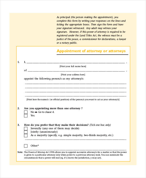 printable general power of attorney form1