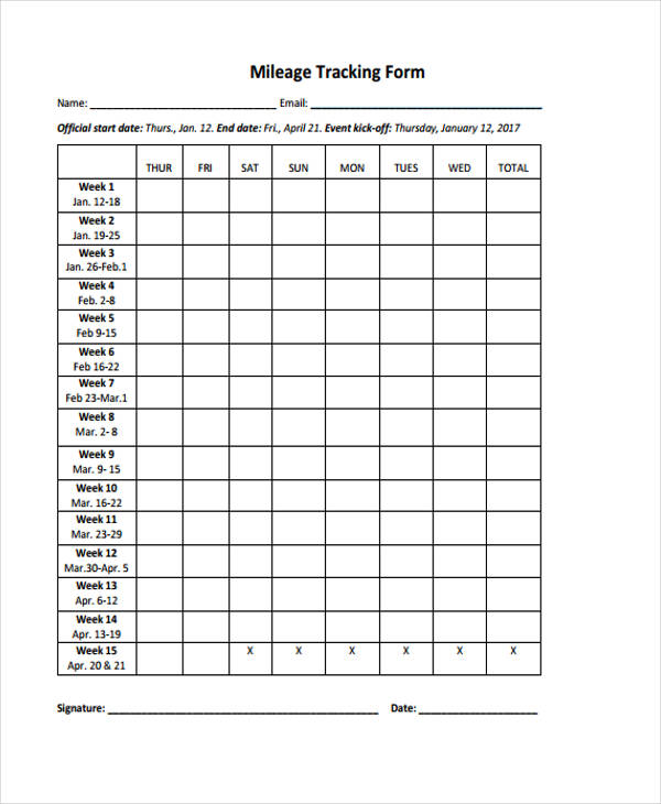 FREE 34 Tracking Forms In PDF