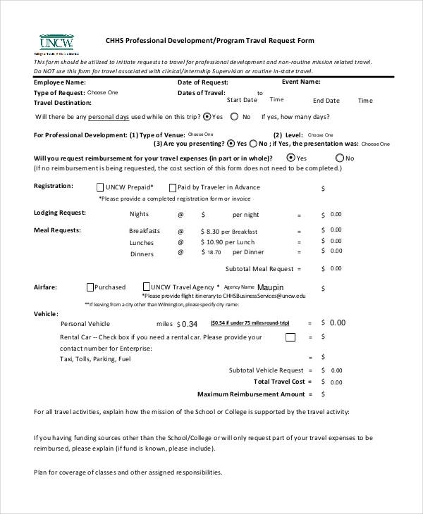 professional program travel request form1