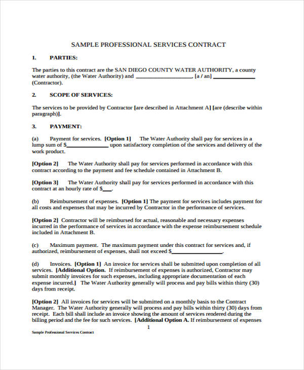 FREE 38+ Service Agreement Forms in PDF MS Word