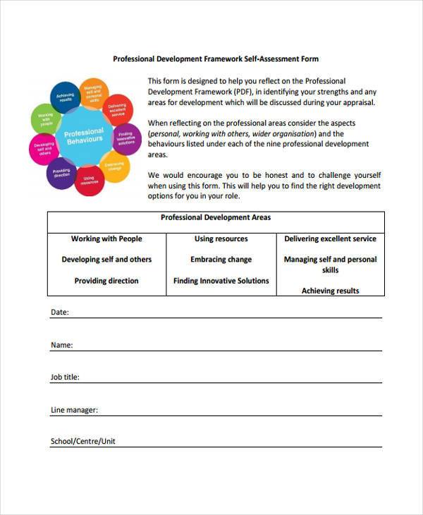 professional staff self assessment form1