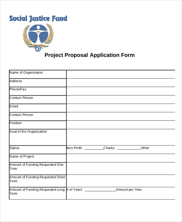 project proposal application form