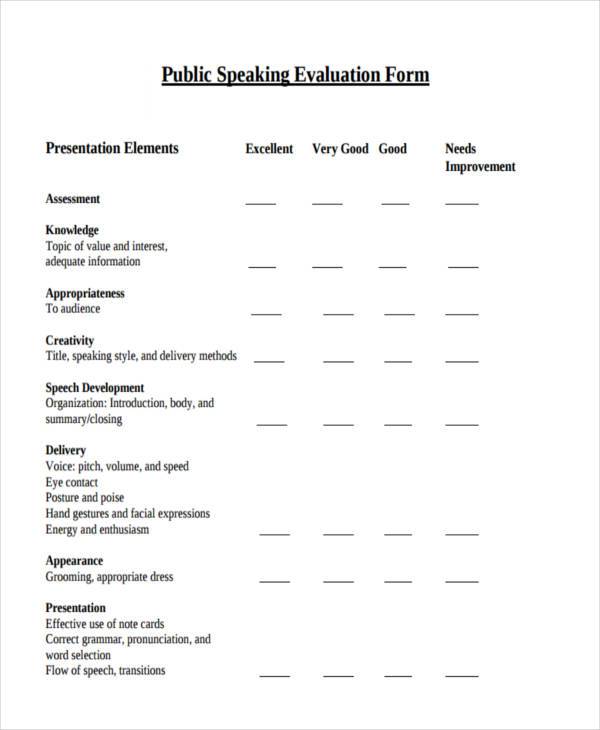 FREE 56+ Evaluation Forms in PDF MS Word Excel