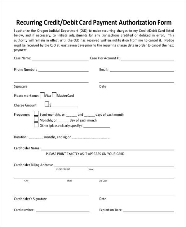 FREE 42+ Blank Authorization Forms in PDF | Excel | MS Word