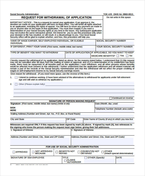 request claim withdrawal form