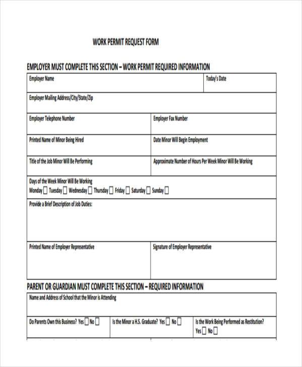 request work permit application form