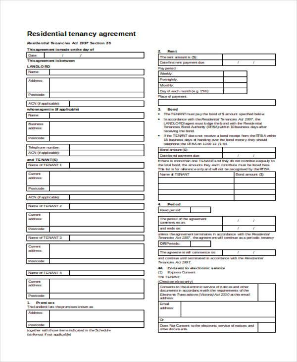 residential tenancy agreement form1
