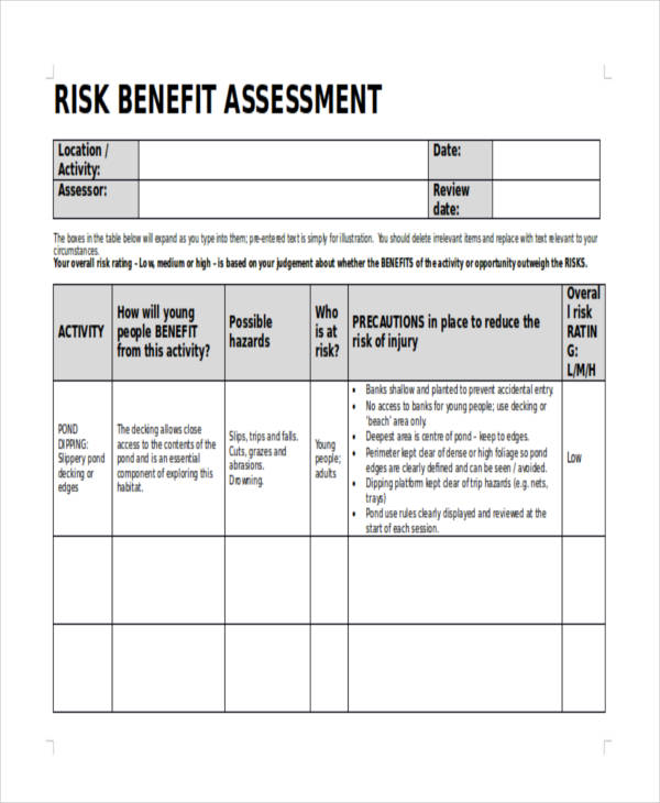 Bank Risk Assessment Matrix