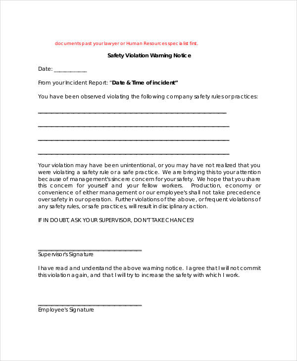 FREE 29 Notice Form Templates In PDF MS Word