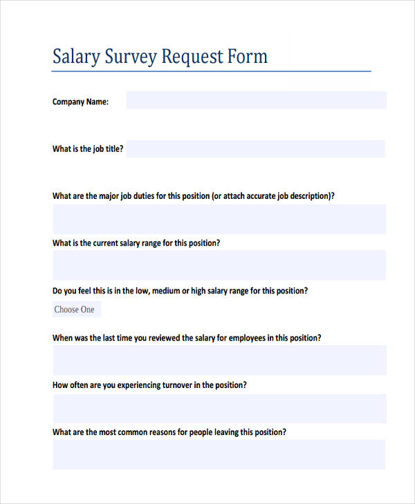 salary survey request form2