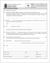 sample general affidavit form1