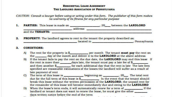 free 39 sample lease agreement forms in pdf ms word