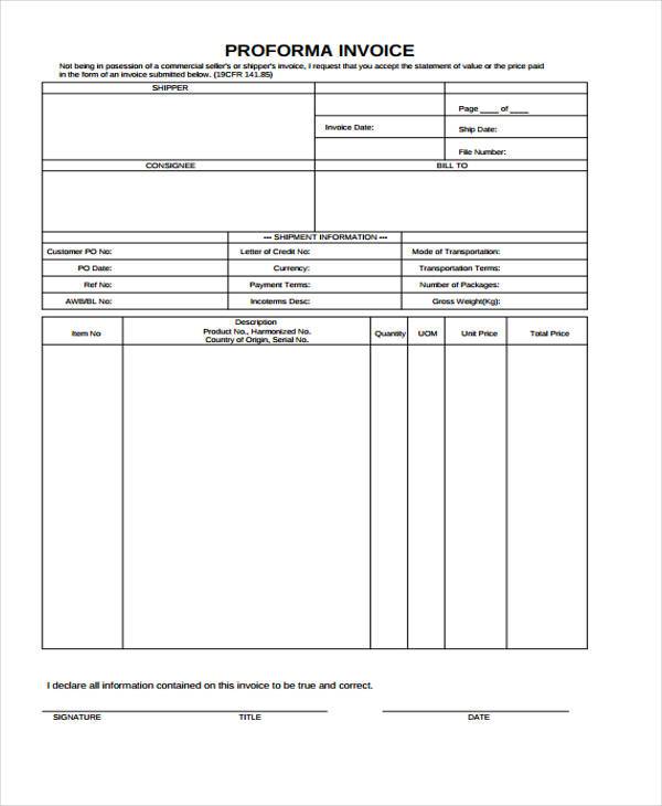 distribution invoice form Invoice  Forms  37 PDF FREE