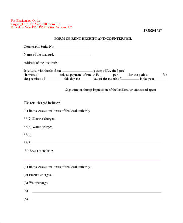 sample rent receipt form1