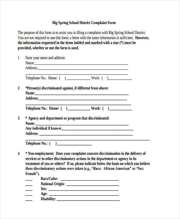 school district complaint form1
