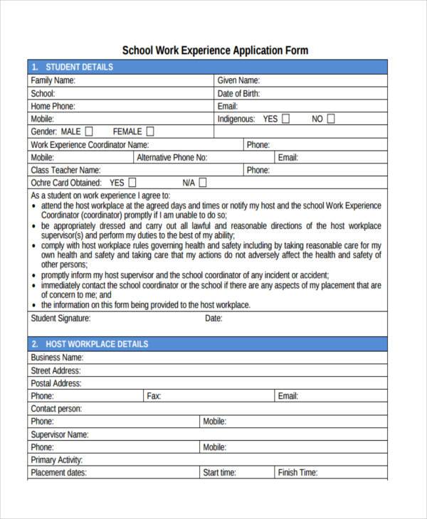 doc job sample application form Job Forms Simple Application