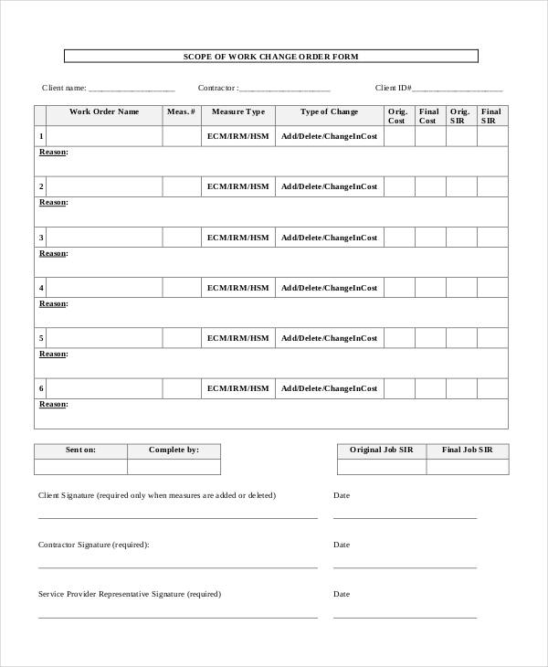 scope of work change order form2