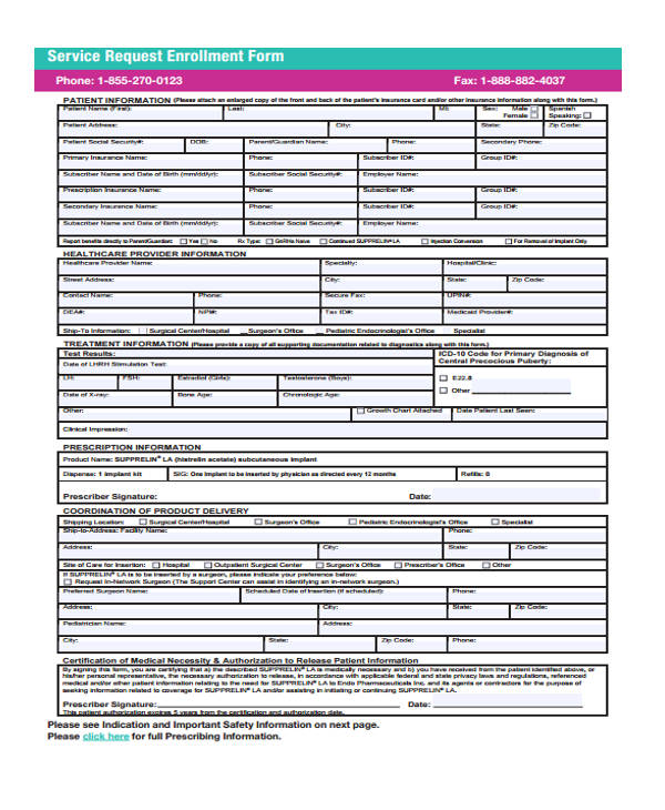service request enrollment form1