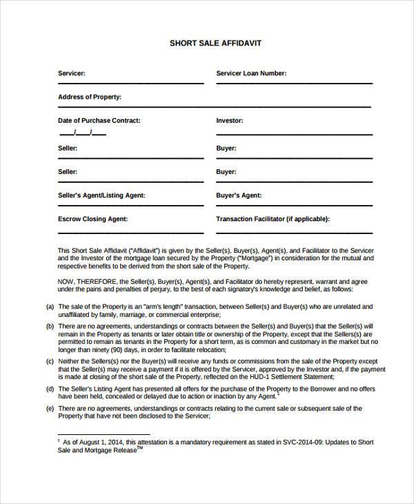 FREE 42+ Affidavit Forms in PDF