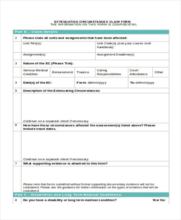 FREE 31+ Claim Forms in MS Word