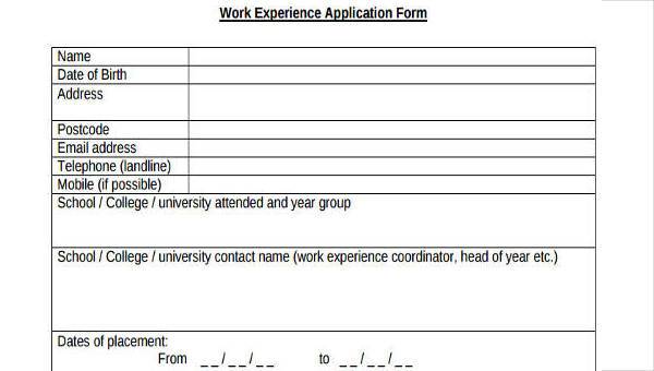 Free 32 Simple Job Application Forms In Pdf Ms Word Excel