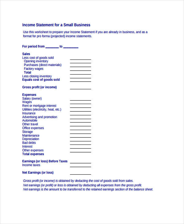 FREE 42+ Statement Form Samples, PDF, MS Word, Google Docs, Excel
