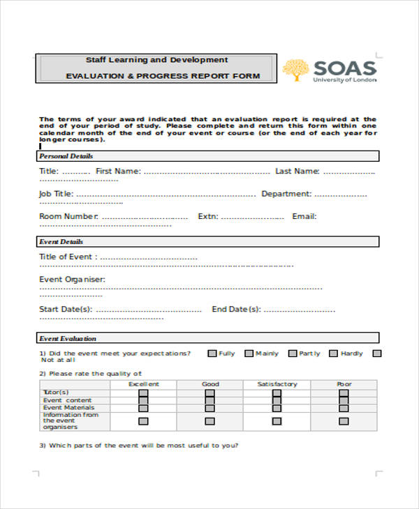 21+ Training Evaluation Forms in Doc