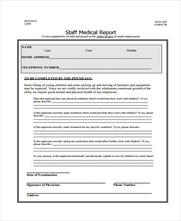 FREE 36+ Medical Forms in PDF | MS Word | Excel