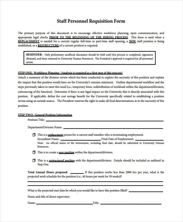 staff personnel requisition form1