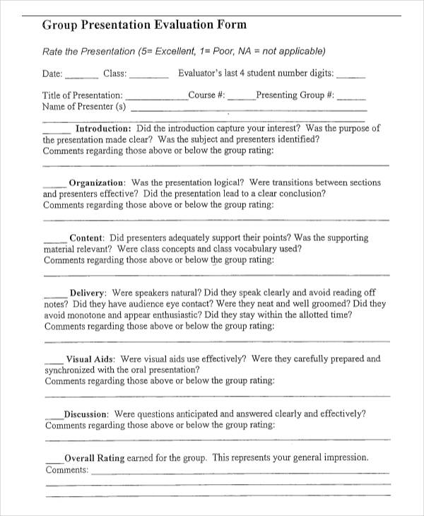 student group presentation evaluation form1