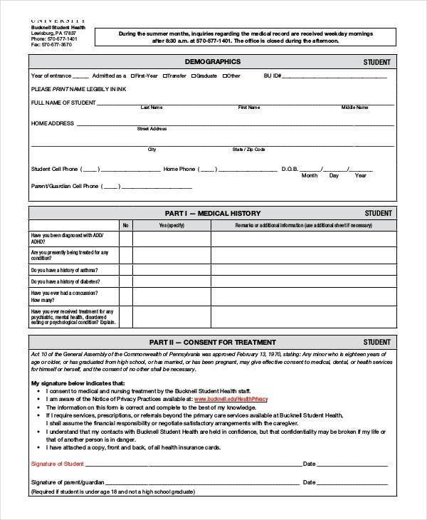 FREE 37+ Blank Medical Forms in PDF MS Word Excel