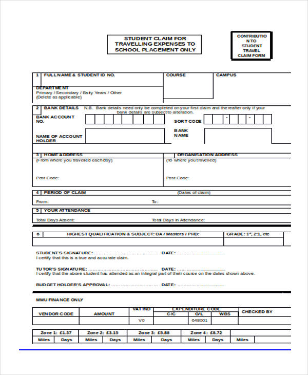 student insurance claim form2