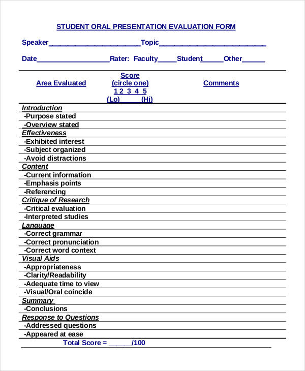 student oral presentation evaluation form1