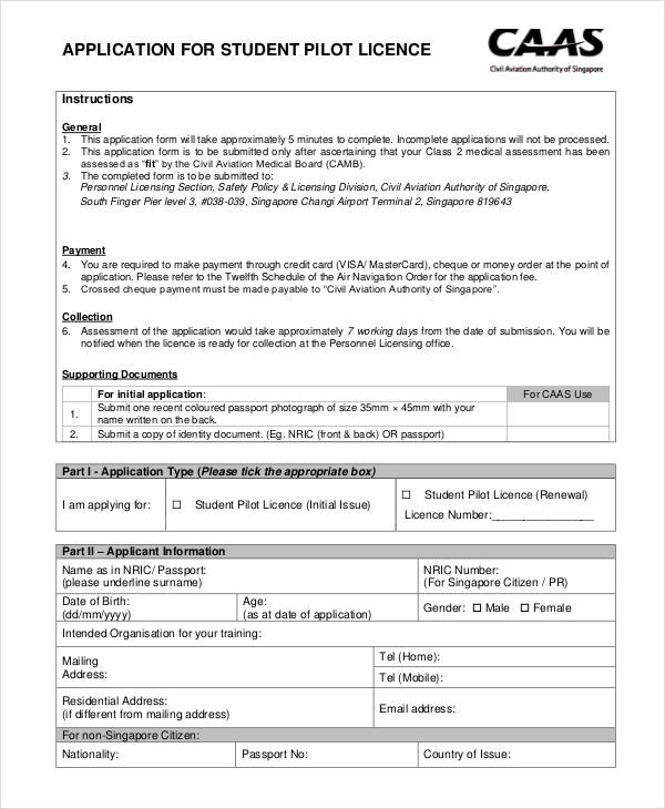 FREE 32+ Student Application Forms in PDF MS Word Excel