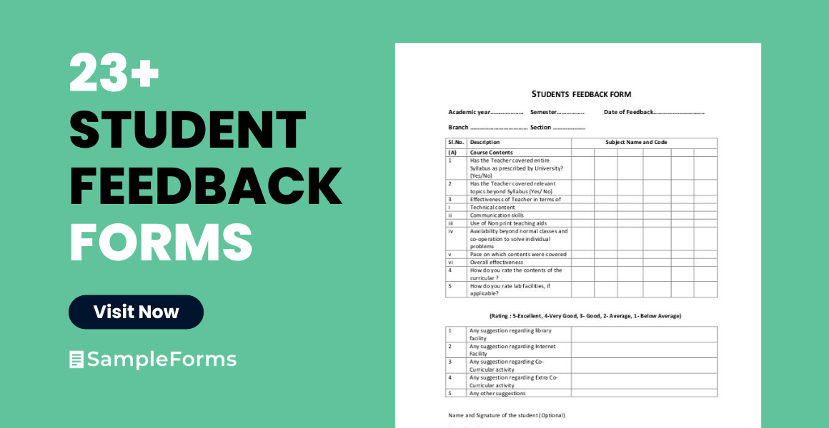 students feedback form