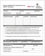 superior health plan prior authorization form