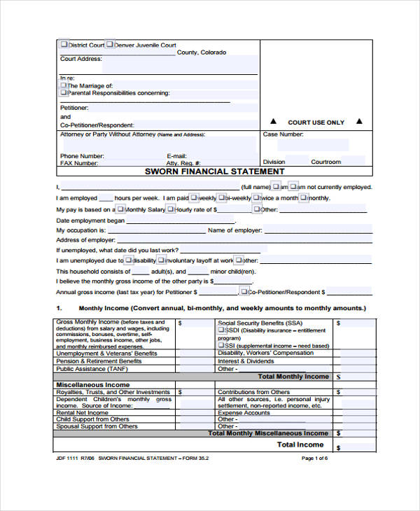 sworn financial statement form1