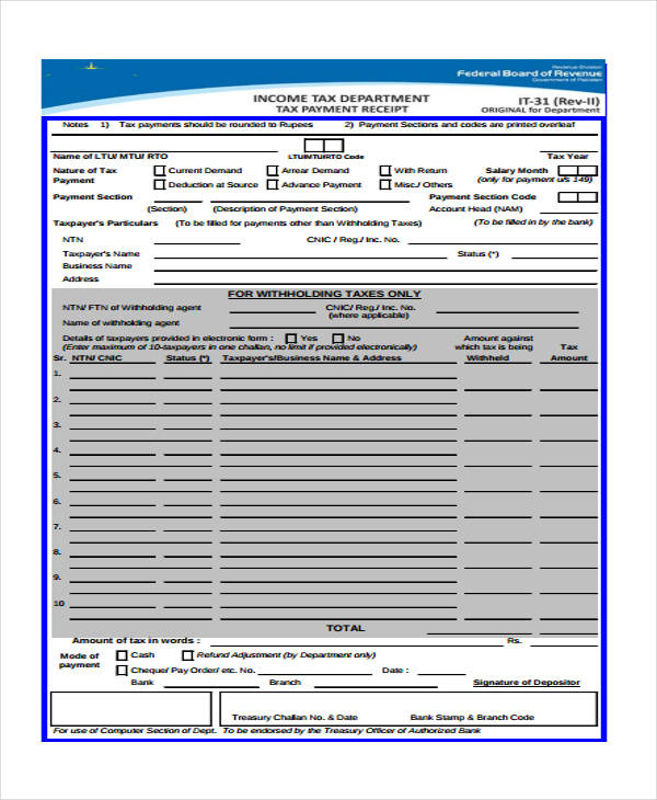 free 40 printable receipt forms in pdf ms word excel