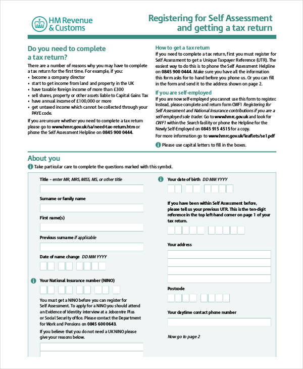 FREE 35+ SelfAssessment Forms in PDF