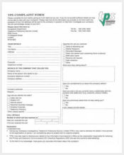 telephone preference service complaint form