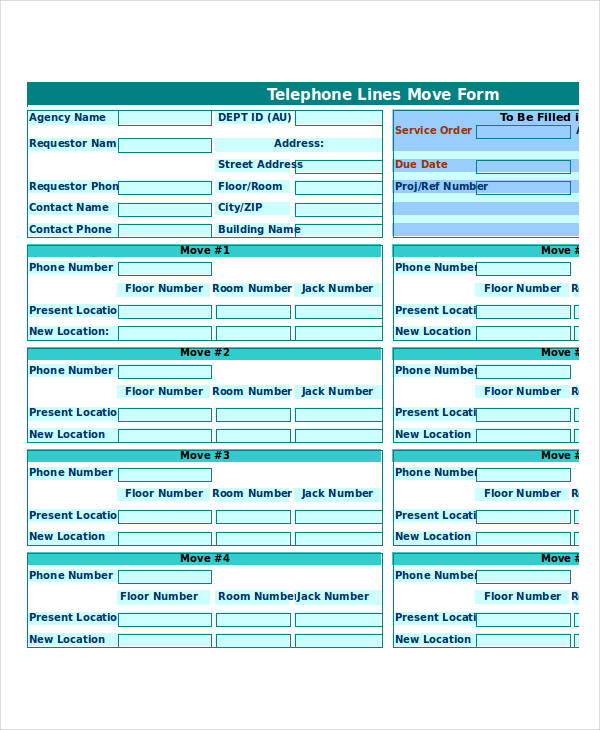 FREE 20+ Service Forms in Excel