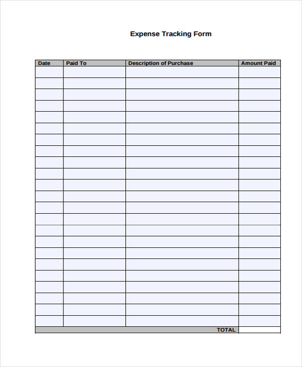 FREE 32+ Tracking Forms in PDF | MS Word | Excel