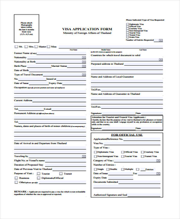 Free 38 Travel Forms In Pdf Excel Ms Word 5877