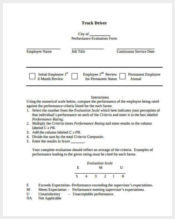 truck driver evaluation form1