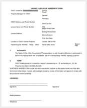 vacant land lease agreement form