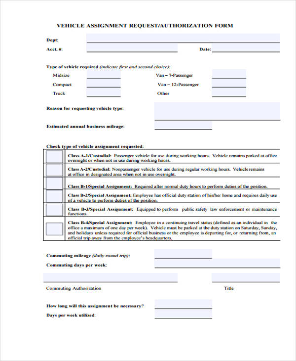 Authorization Letter For Using Vehicle