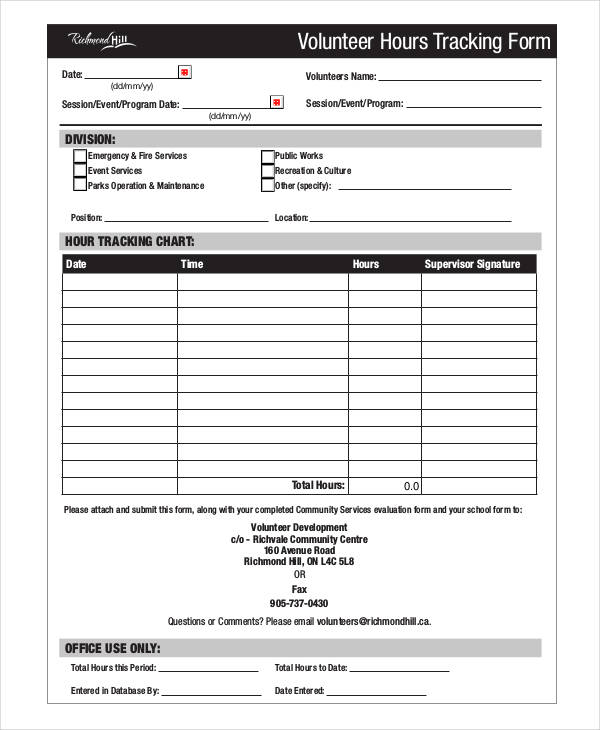 Free 42 Tracking Form Examples In Pdf Excel Ms Word