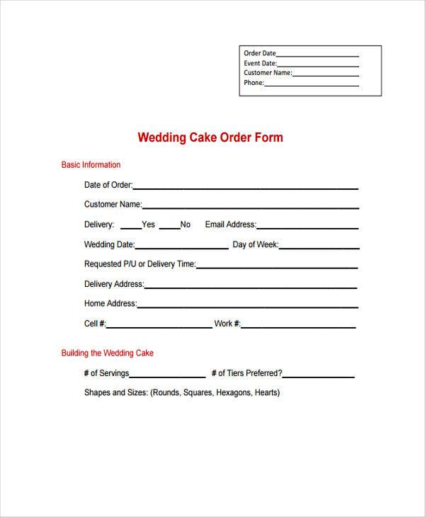 wedding cake order form1