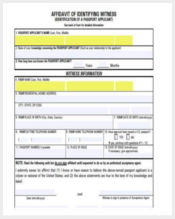 witness affidavit form example1