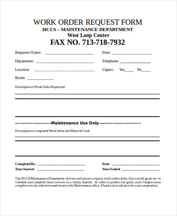 work order service request form1